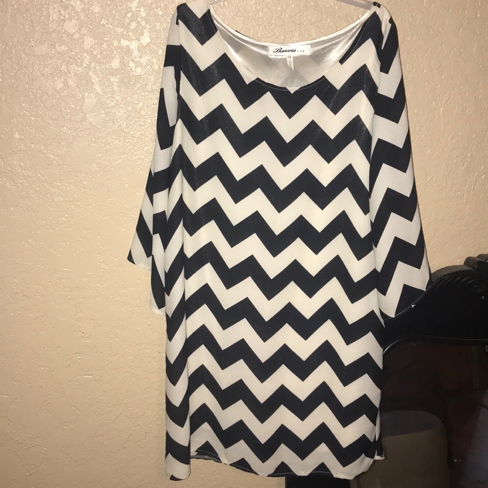 Banana chevron dress